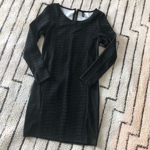 Divided black dress
